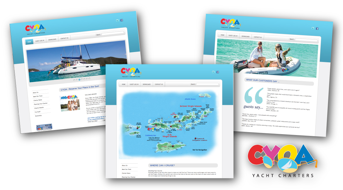 CYOA Yacht Charters Website